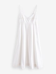 Ecru Strappy Midi Summer Dress - Image 6 of 7