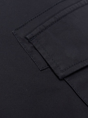 River Island Blue Washed Cargo Hatch Elasticated Joggers - Image 6 of 6