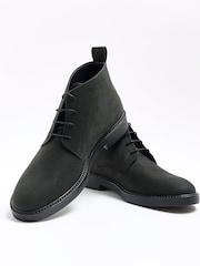 River Island Black Leather Casual Chukka Boots - Image 4 of 5