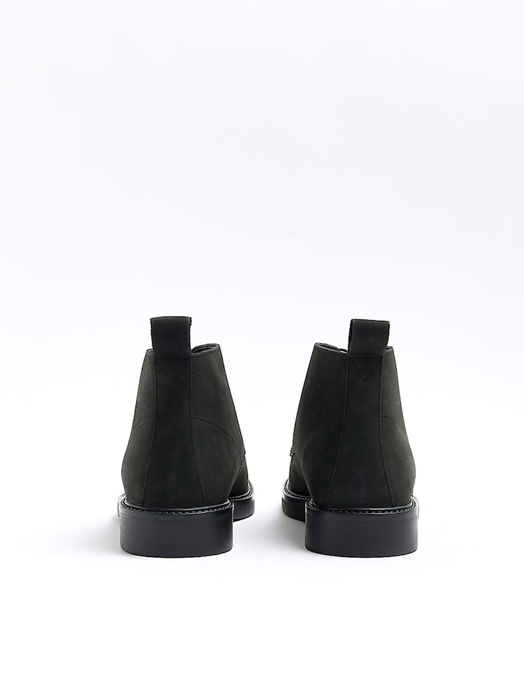 River Island Black Leather Casual Chukka Boots - Image 5 of 5 River Island Black Leather Casual Chukka Boots - Image 5 of 5