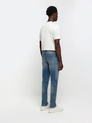 River Island Light blue Slim Fit Medium Wash Jeans - Image 2 of 5