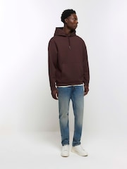 River Island Light blue Slim Fit Medium Wash Jeans - Image 3 of 5
