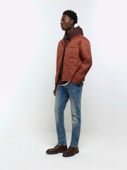 River Island Light blue Slim Fit Medium Wash Jeans - Image 4 of 5