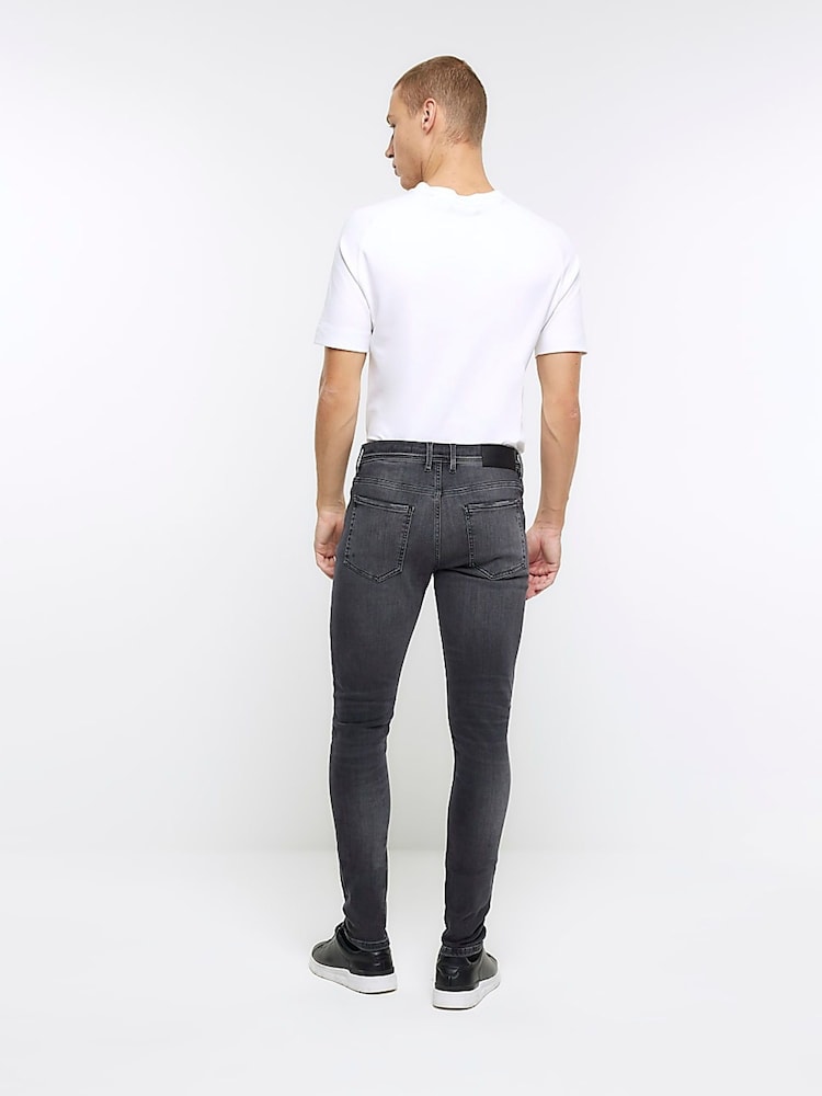 River Island Black Spray On Skinny Jeans - Image 2 of 6