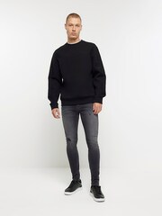 River Island Black Spray On Skinny Jeans - Image 3 of 6