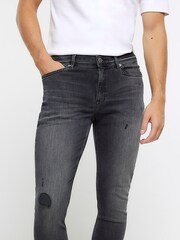 River Island Black Spray On Skinny Jeans - Image 4 of 6