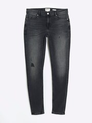 River Island Black Spray On Skinny Jeans - Image 5 of 6