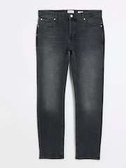 River Island Black Slim Fit Washed Jeans - Image 5 of 6