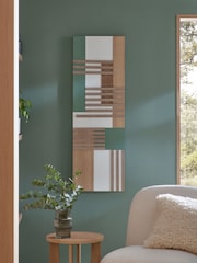 Green/Wood Abstract Wood Panel Wall Art - Image 1 of 5