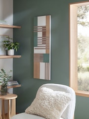 Green/Wood Abstract Wood Panel Wall Art - Image 2 of 5