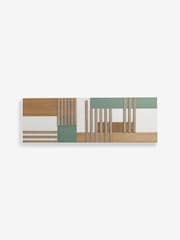 Green/Wood Abstract Wood Panel Wall Art - Image 4 of 5