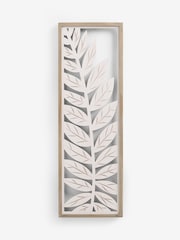 White Leaf Wooden Wall Art - Image 4 of 6