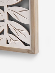 White Leaf Wooden Wall Art - Image 6 of 6
