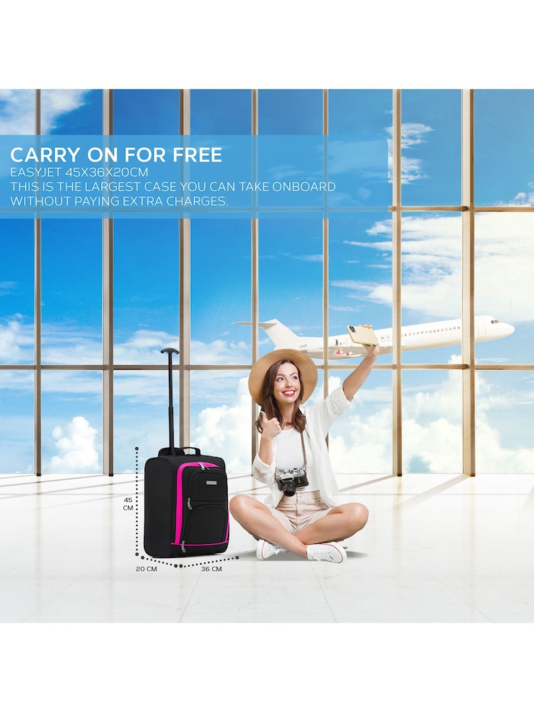 Flight Knight Soft Cabin Carry-on Bag, Compatible 100+ Airlines 2 Wheels Luggage - Image 2 of 5 Flight Knight Soft Cabin Carry-on Bag, Compatible 100+ Airlines 2 Wheels Luggage - Image 2 of 5