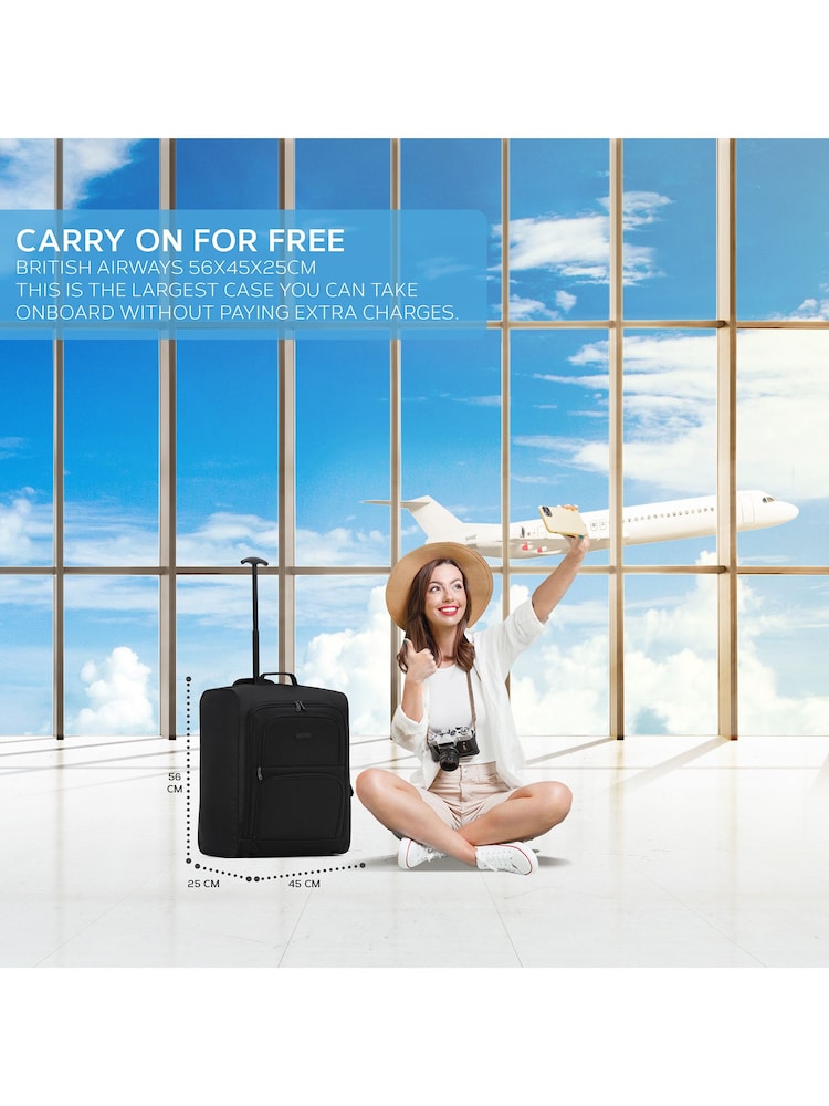 Flight Knight Soft Cabin Carry-on Bag BA Compatible 2 Wheels - Image 2 of 5
