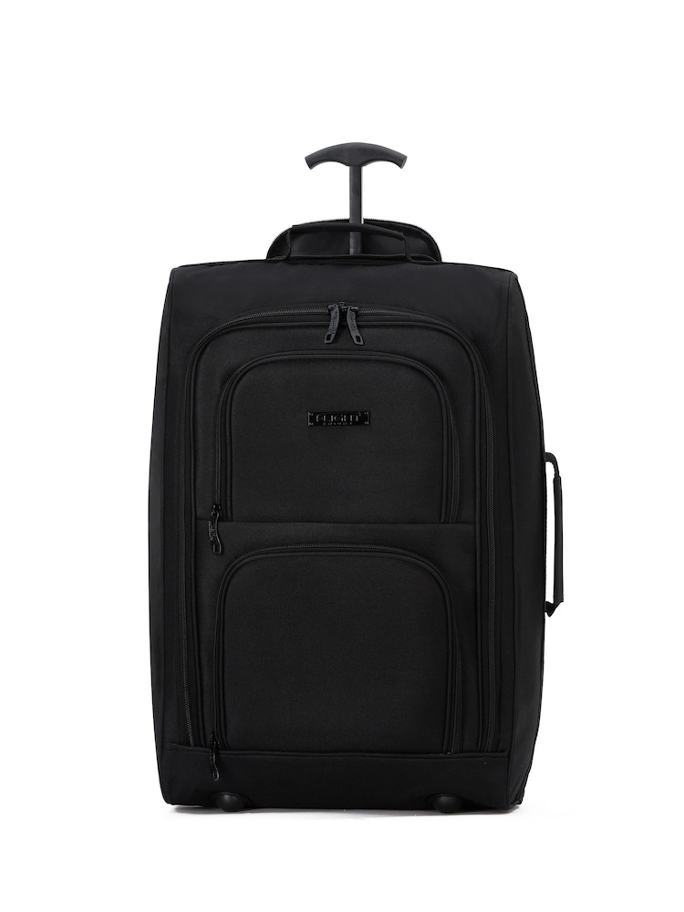 Negro - Equipaje de mano con 2 ruedas compatible con más de 100 aerolíneas de Flight Knight - Imagen 1 de 7 Negro - Equipaje de mano con 2 ruedas compatible con más de 100 aerolíneas de Flight Knight - Imagen 1 de 7