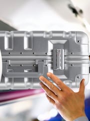 Flight Knight Medium Silver Aluminium Frame ABS Body Hardcase Suitcase - Image 5 of 8
