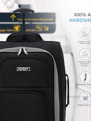 Flight Knight Grey Soft Cabin Carry-On Bag Compatible 100+ Airlines 2 Wheels Luggage - Image 4 of 7
