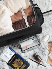 Flight Knight Grey Soft Cabin Carry-On Bag Compatible 100+ Airlines 2 Wheels Luggage - Image 6 of 7