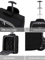 Flight Knight Grey Soft Cabin Carry-On Bag Compatible 100+ Airlines 2 Wheels Luggage - Image 7 of 7