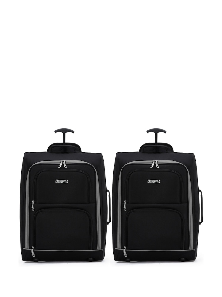 Flight Knight Cabin Carryon 2 Wheels, EasyJet, Ryanair Compatible Luggage - Image 1 of 7