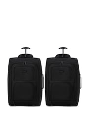 Flight Knight 55x35x20cm Cabin Carryon 2 Wheels Luggage with Compatible 100+ Airlines - Image 1 of 7