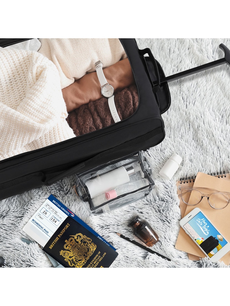 Flight Knight 55x35x20cm Cabin Carryon 2 Wheels Luggage with Compatible 100+ Airlines - Image 7 of 7