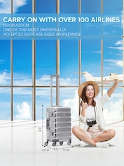 Flight Knight Silver Premium Hard Shell ABS Cabin Carry On Case - Image 2 of 7