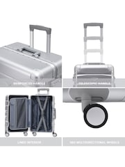 Flight Knight Silver Premium Hard Shell ABS Cabin Carry On Case - Image 7 of 7