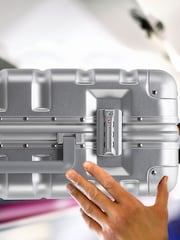 Flight Knight Large Silver Aluminium Frame ABS Body Hardcase Suitcase - Image 4 of 6