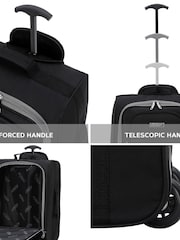 Grijs/zwart - Flight Knight - Zachte handbagagekoffer - Afbeelding 7 van 8