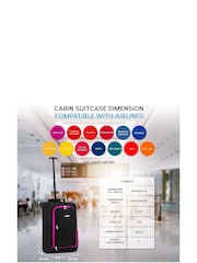 Flight Knight 55x35x20cm Cabin Carryon 2 Wheels Luggage with Compatible 100+ Airlines - Image 4 of 5