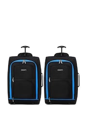 Flight Knight 55x35x20cm Cabin Carryon 2 Wheels Luggage with Compatible 100+ Airlines - Image 1 of 6