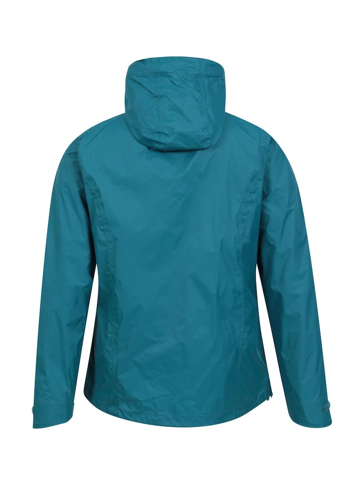 Mountain Warehouse Mid Blue Swerve Womens Packaway Waterproof Jacket - Image 2 of 5