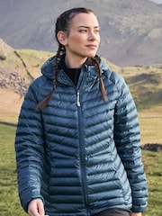 Mountain Warehouse Blue Womens Skyline Extreme Water Resistant Down Jacket - Image 1 of 5
