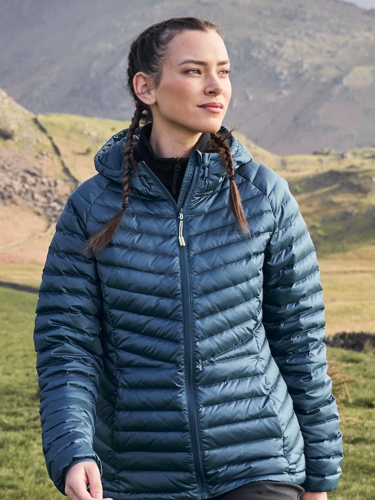 Mountain Warehouse Blue Womens Skyline Extreme Water Resistant Down Jacket - Image 1 of 5