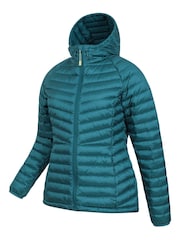 Mountain Warehouse Blue Womens Skyline Extreme Water Resistant Down Jacket - Image 4 of 5