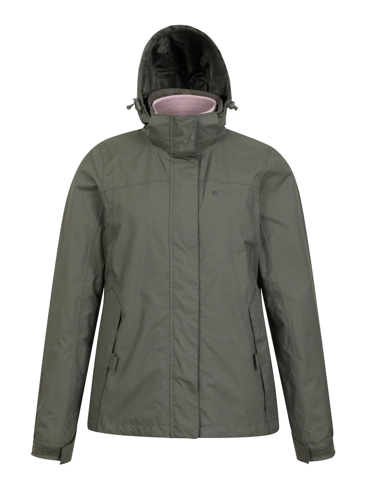 Mountain Warehouse Green Womens Storm Waterproof 3 In 1 Jacket - Image 1 of 4 Mountain Warehouse Green Womens Storm Waterproof 3 In 1 Jacket - Image 1 of 4