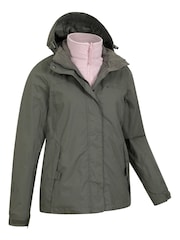 Mountain Warehouse Green Womens Storm Waterproof 3 In 1 Jacket - Image 4 of 4