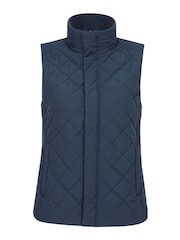 Mountain Warehouse Blue Womens Braila Water Resistant Quilted Padded Gilet - Image 4 of 8