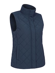 Mountain Warehouse Blue Womens Braila Water Resistant Quilted Padded Gilet - Image 6 of 8
