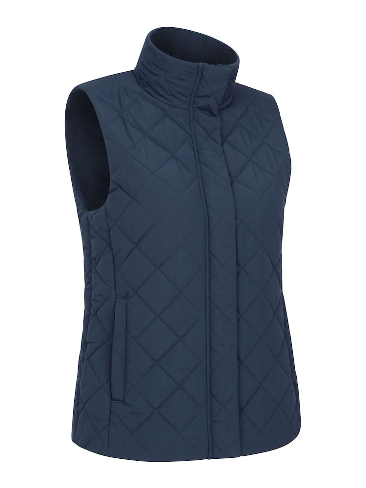 Mountain Warehouse Blue Womens Braila Water Resistant Quilted Padded Gilet - Image 6 of 6 Mountain Warehouse Blue Womens Braila Water Resistant Quilted Padded Gilet - Image 6 of 6