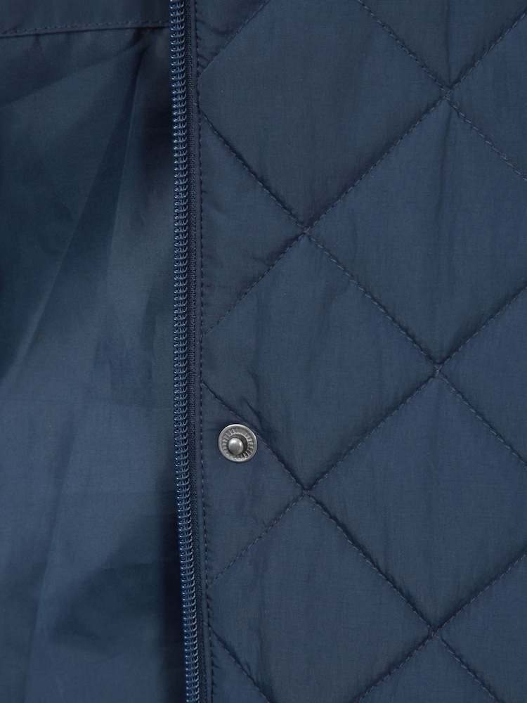 Mountain Warehouse Blue Womens Braila Water Resistant Quilted Padded Gilet - Image 8 of 8