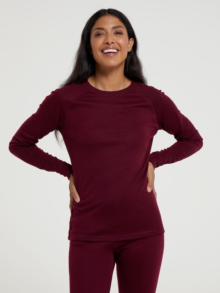 Mountain Warehouse Pink Talus Womens Round Neck Thermal Top - Image 1 of 3