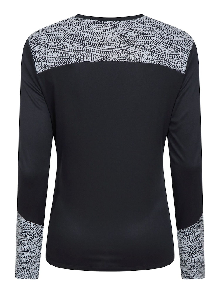 Mountain Warehouse Black Womens Reflective Long Sleeve T-Shirt - Image 2 of 4