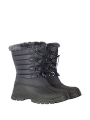Azul - Mountain Warehouse Whistler Womens Sherpa Lined Adaptive Snow Boots - Imagen 3 de 5