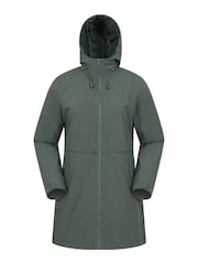 أخضر - سترة مضادة للماء نسائية Hilltop Ii من Mountain Warehouse - صورة 3 من 7