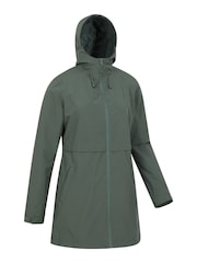 أخضر - سترة مضادة للماء نسائية Hilltop Ii من Mountain Warehouse - صورة 4 من 7