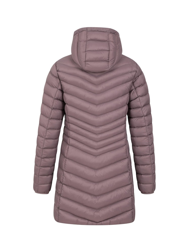بني - سترة مبطنة مضادة للماء Florence طراز نسائي من Mountain Warehouse - Image 2 of 5