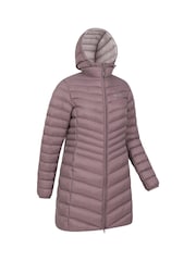 بني - سترة مبطنة مضادة للماء Florence طراز نسائي من Mountain Warehouse - Image 3 of 5
